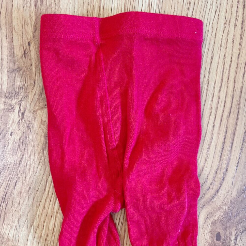 Mini Boden Red Ribbed Tights - Picture 6 of 6